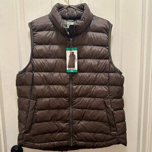 32 Degrees Heat Women's Lightweight Packable Vest Size XL Olive Green Warm (NEW)